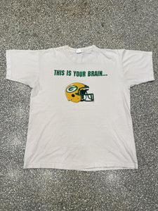 Green Bay Packers VS Chicago Bears Vintage 90s This Is Your Brain ABC Vintage 