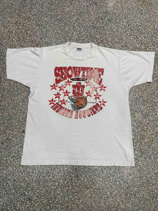 Indiana Hoosiers Basketball Vintage 1992 Showtime Faded White ABC Vintage 