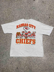 Kansas City Chiefs Vintage 1992 Looney Tunes Team Grey ABC Vintage 