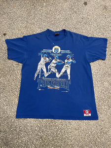 Kansas City Royals Vintage 1992 Triple Threat Faded Blue ABC Vintage 