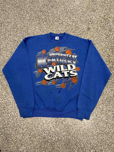 Kentucky Wildcats Vintage 90s Crewneck Faded Blue ABC Vintage 
