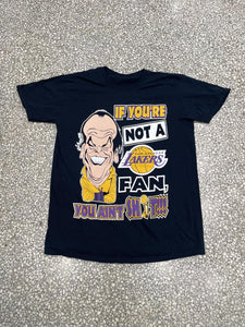 Los Angeles Lakers If You're Not A Lakers Fan You Ain't Sh*t Vintage Bootleg Paper Thin Black ABC Vintage 