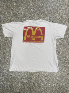 Marijuana Over 1 Billion Stoned Mazatlan Mexico Vintage 90s Faded White ABC Vintage 