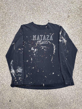 Load image into Gallery viewer, Mataza Cigars Vintage 90s L/S Tee Paint Splattered Faded Black ABC Vintage 