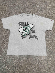 Michigan State Spartans Vintage 1996 NCAA Final Champion Tee Faded Grey ABC Vintage 