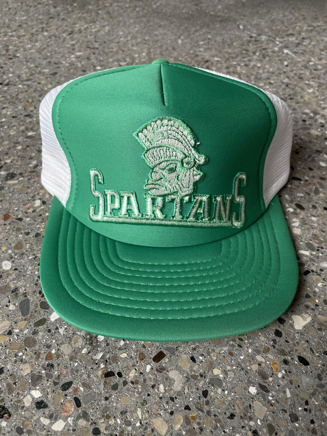 Michigan State Spartans Vintage Trucker Hat White Mesh ABC Vintage 
