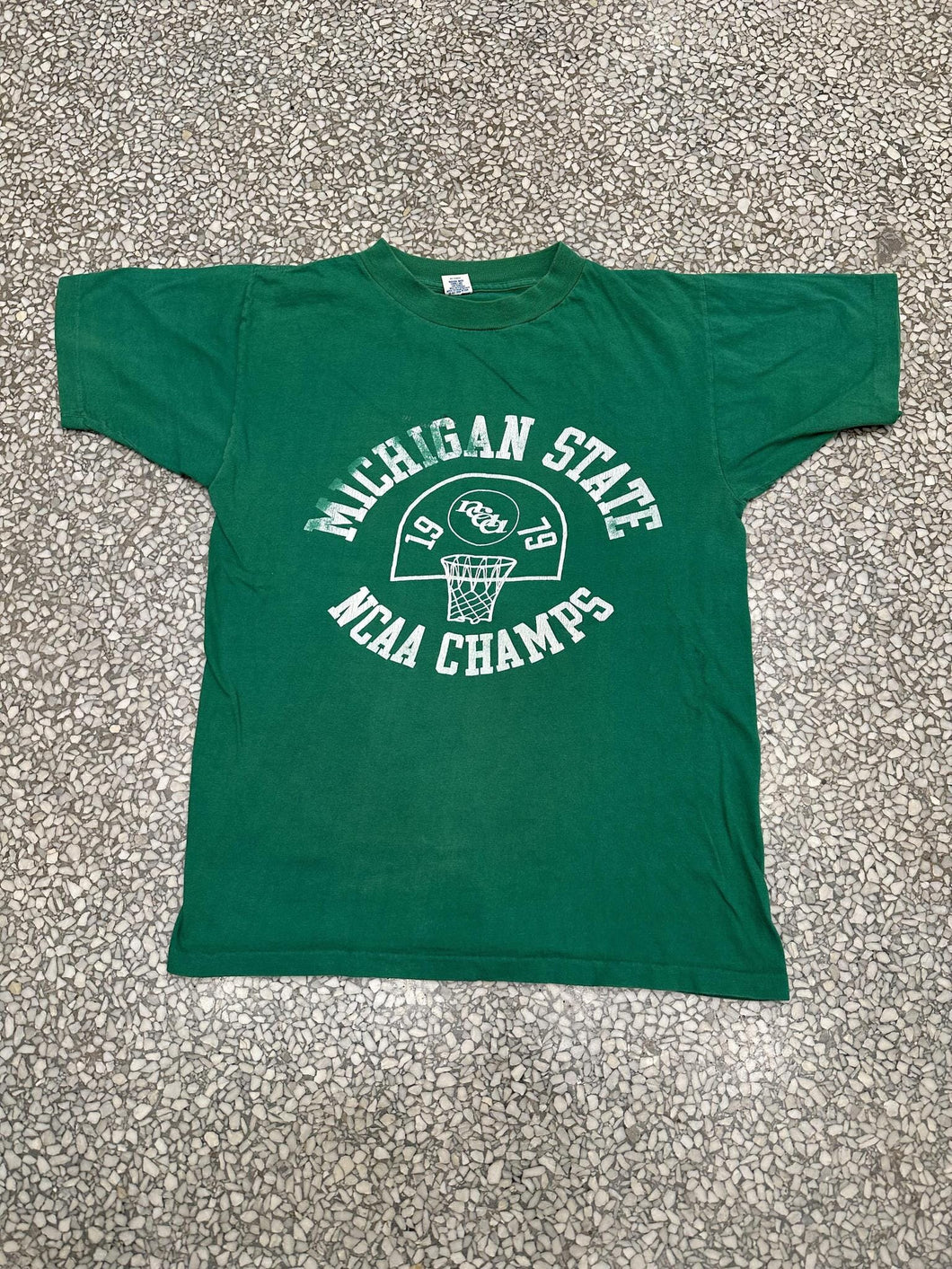 Michigan State Vintage 1979 NCAA Champs Faded Green ABC Vintage 