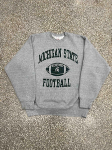 Michigan State Vintage 90s Football Crewneck Grey ABC Vintage 