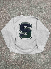 Load image into Gallery viewer, Michigan State Vintage 90s Jansport Crewneck Faded Grey ABC Vintage 