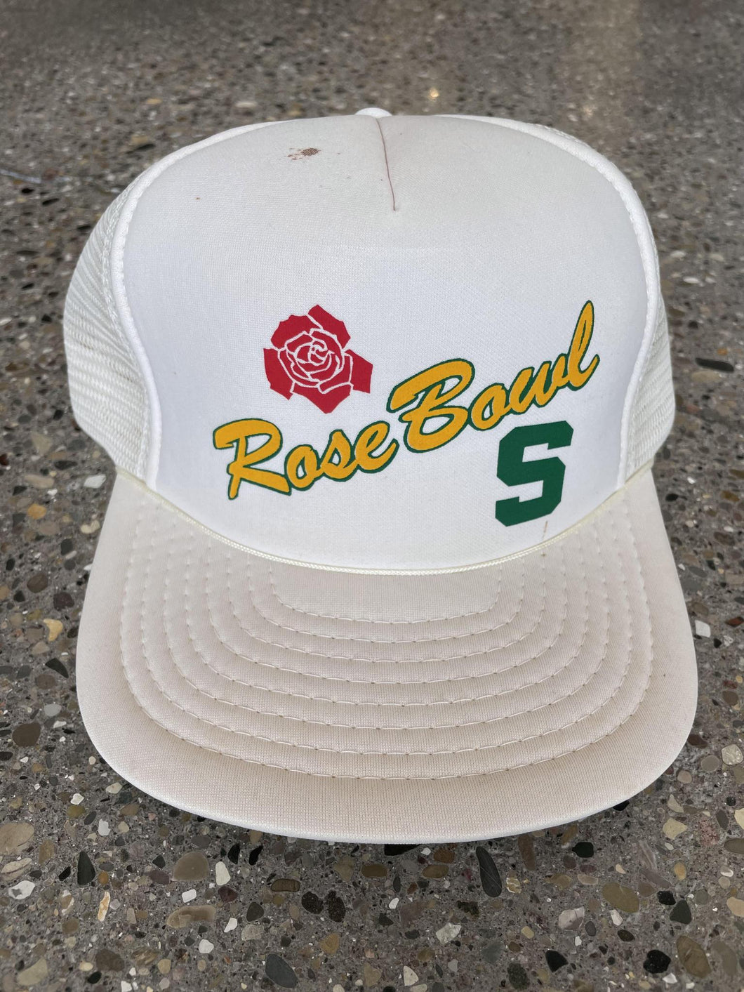 Michigan State Vintage Rose Bowl Trucker Hat ABC Vintage 