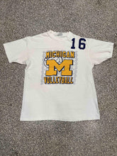Load image into Gallery viewer, Michigan Wolverines Vintage 90s Volleyball Cream ABC Vintage 