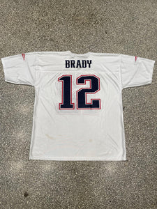 New England Patriots Tom Brady #12 Vintage Football Jersey ABC Vintage 