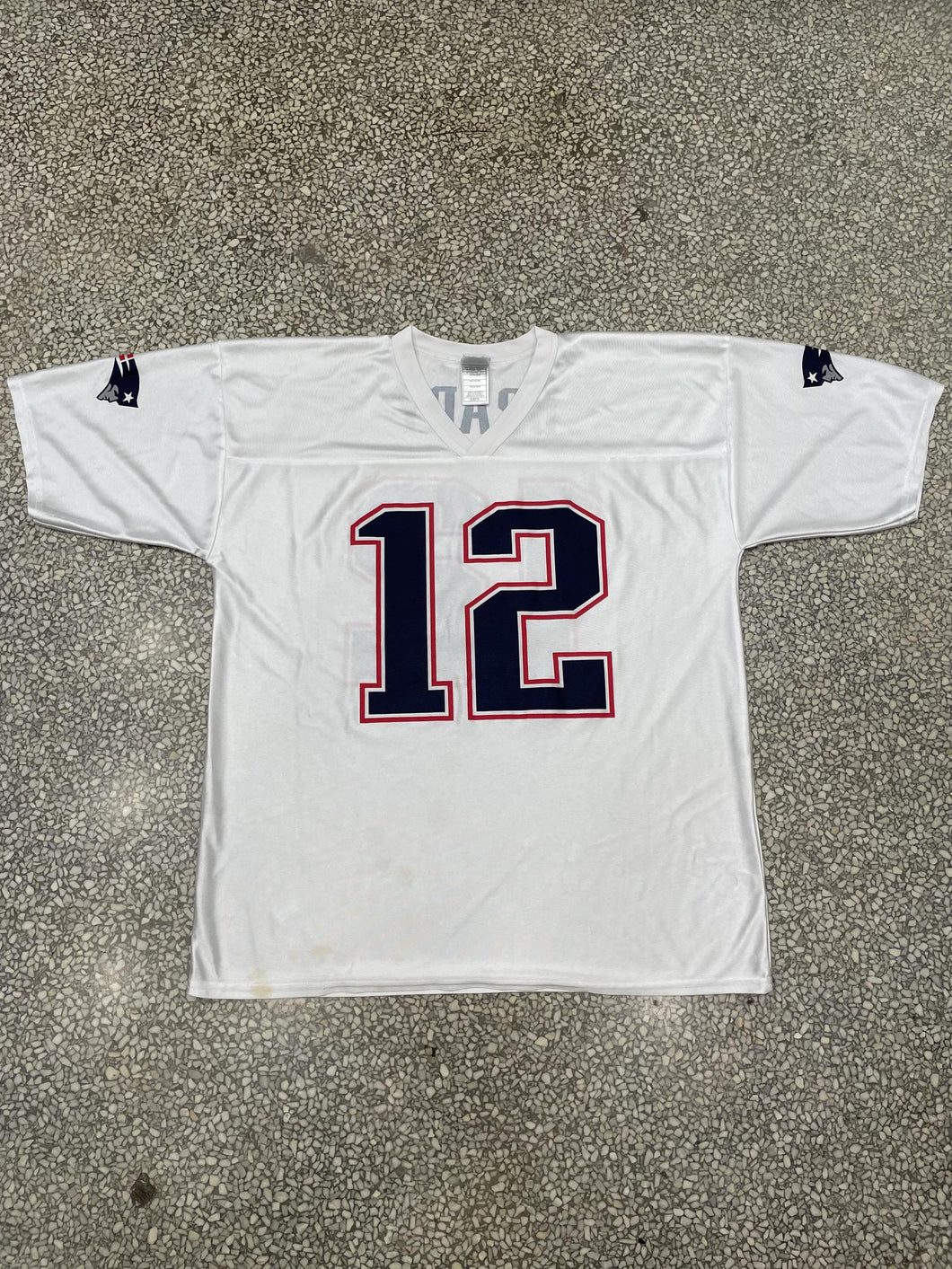 New England Patriots Tom Brady #12 Vintage Football Jersey ABC Vintage 