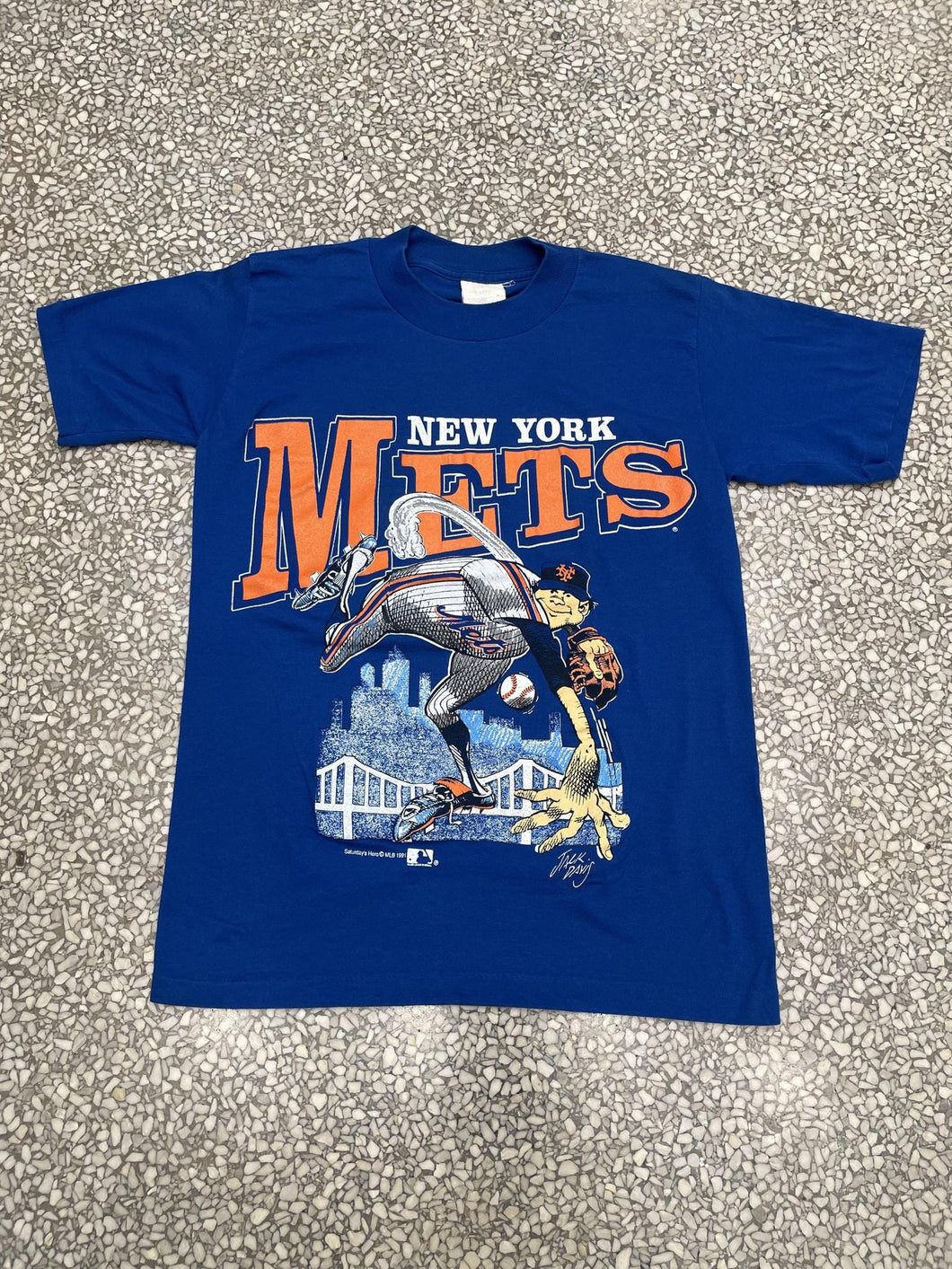 New York Mets Vintage 1991 Jack Davis Blue ABC Vintage 