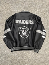 Load image into Gallery viewer, Oakland Raiders Vintage 90s Leather Bomber Jacket ABC Vintage 