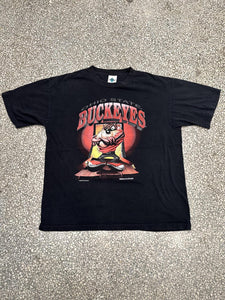 Ohio Buckeyes Vintage 1998 Taz Faded Black ABC Vintage 