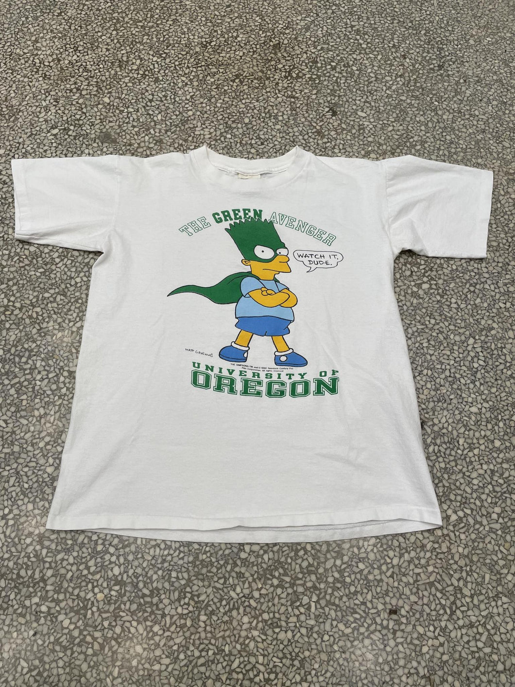Oregon Vintage 1990 Green Avenger Bart Simpson ABC Vintage 