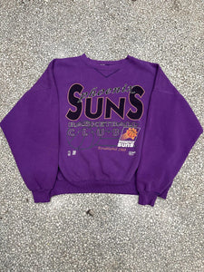 Phoenix Suns Vintage 90s Basketball Club Crewneck Faded Purple ABC Vintage 