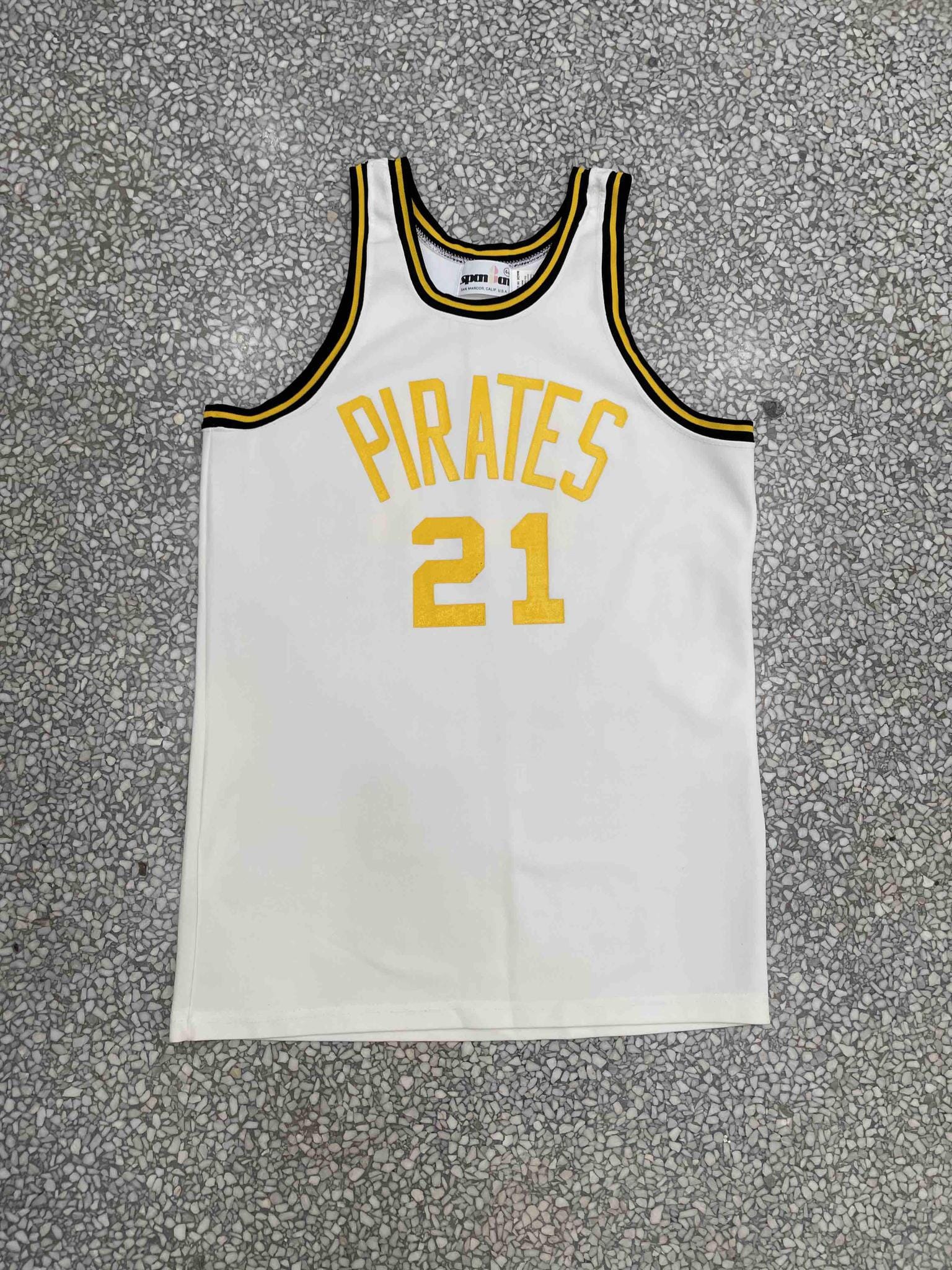 Pirates Vintage 80/90s Basketball Jersey Cream – ABC Vintage