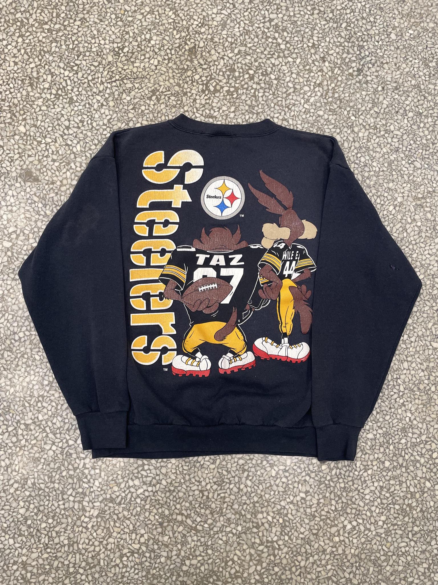 Pittsburgh Steelers Vintage 1994 Taz Crewneck Black – ABC Vintage