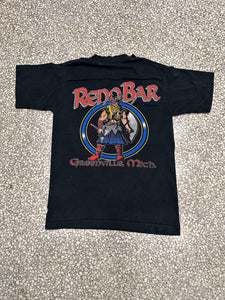 Reno Bar Michigan Vintage 90s Pocket Tee Faded Black ABC Vintage 