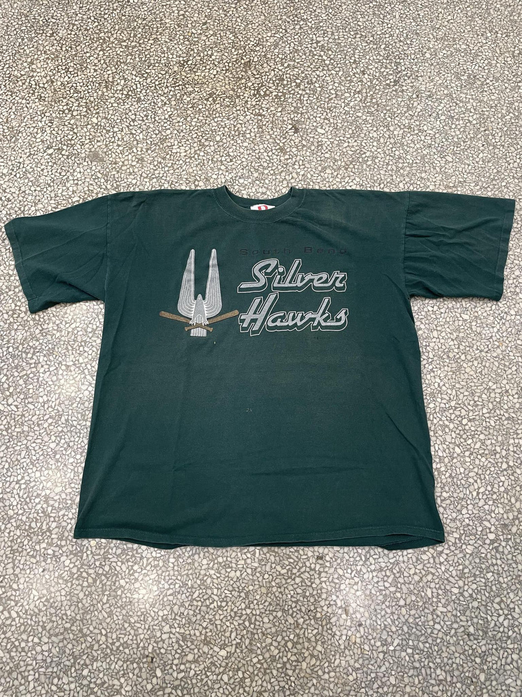 South Bend Silver Hawks Vintage 90s Pine Green ABC Vintage 