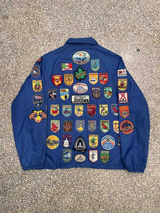 Travel Tourist Souvenir Patches All Over Vintage 80s Coach Jacket ABC Vintage 