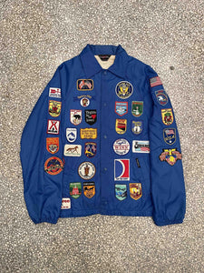 Travel Tourist Souvenir Patches All Over Vintage 80s Coach Jacket ABC Vintage 
