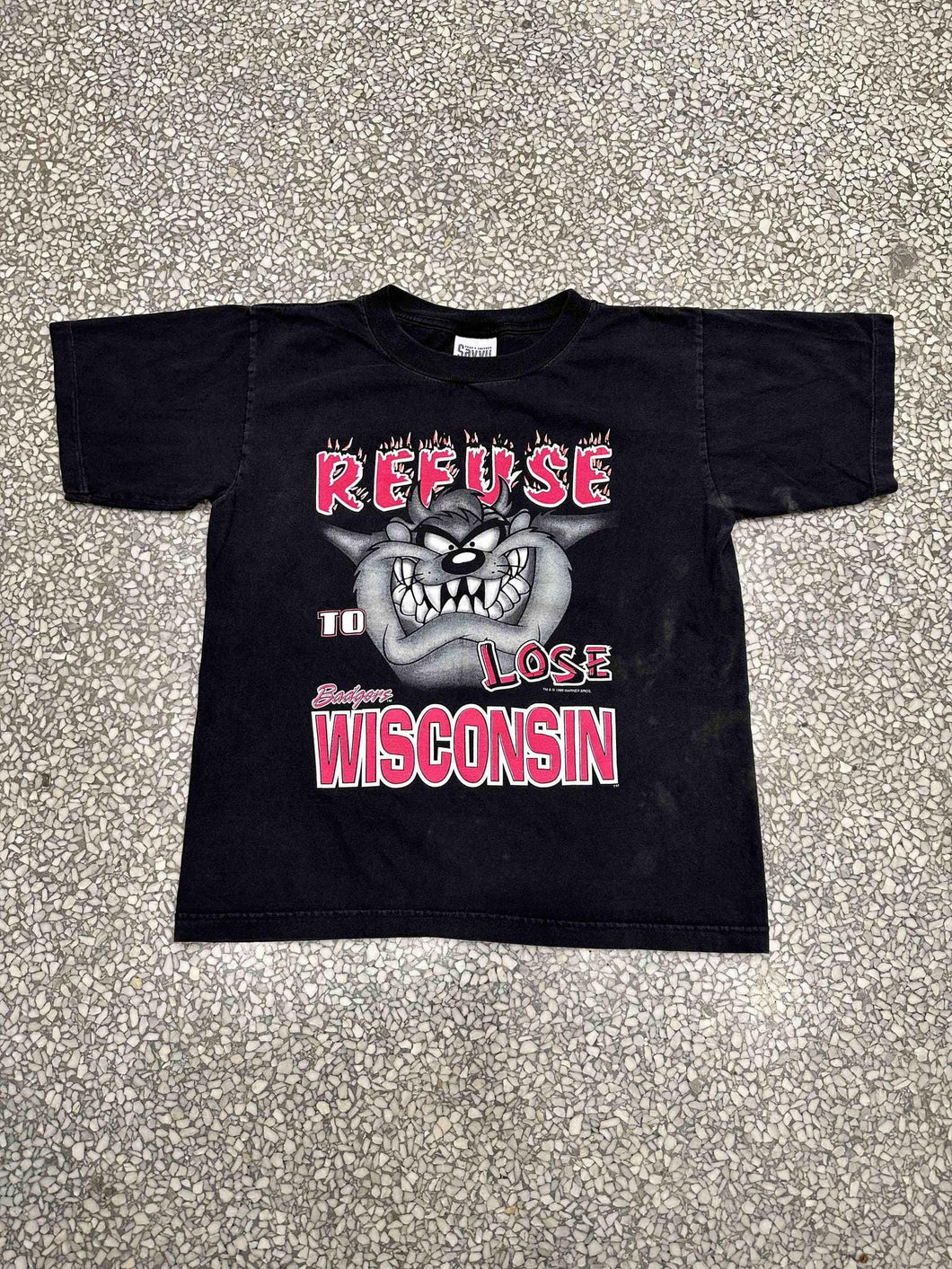 Wisconsin Badgers Vintage 1996 Taz Refuse To Lose ABC Vintage 